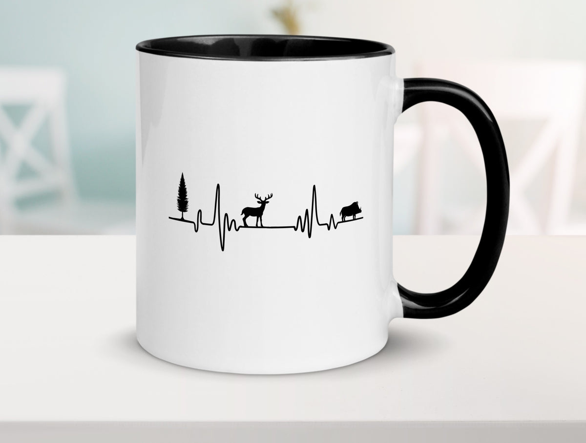 Jäger Herzschlag | Motiv Jagd Rotwild jagen Geschenkidee Humor Tasse