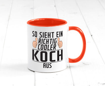 Richtig Cooler Koch | Chefkoch Humor Arbeit Kollegen Büro Geschenkidee Tasse