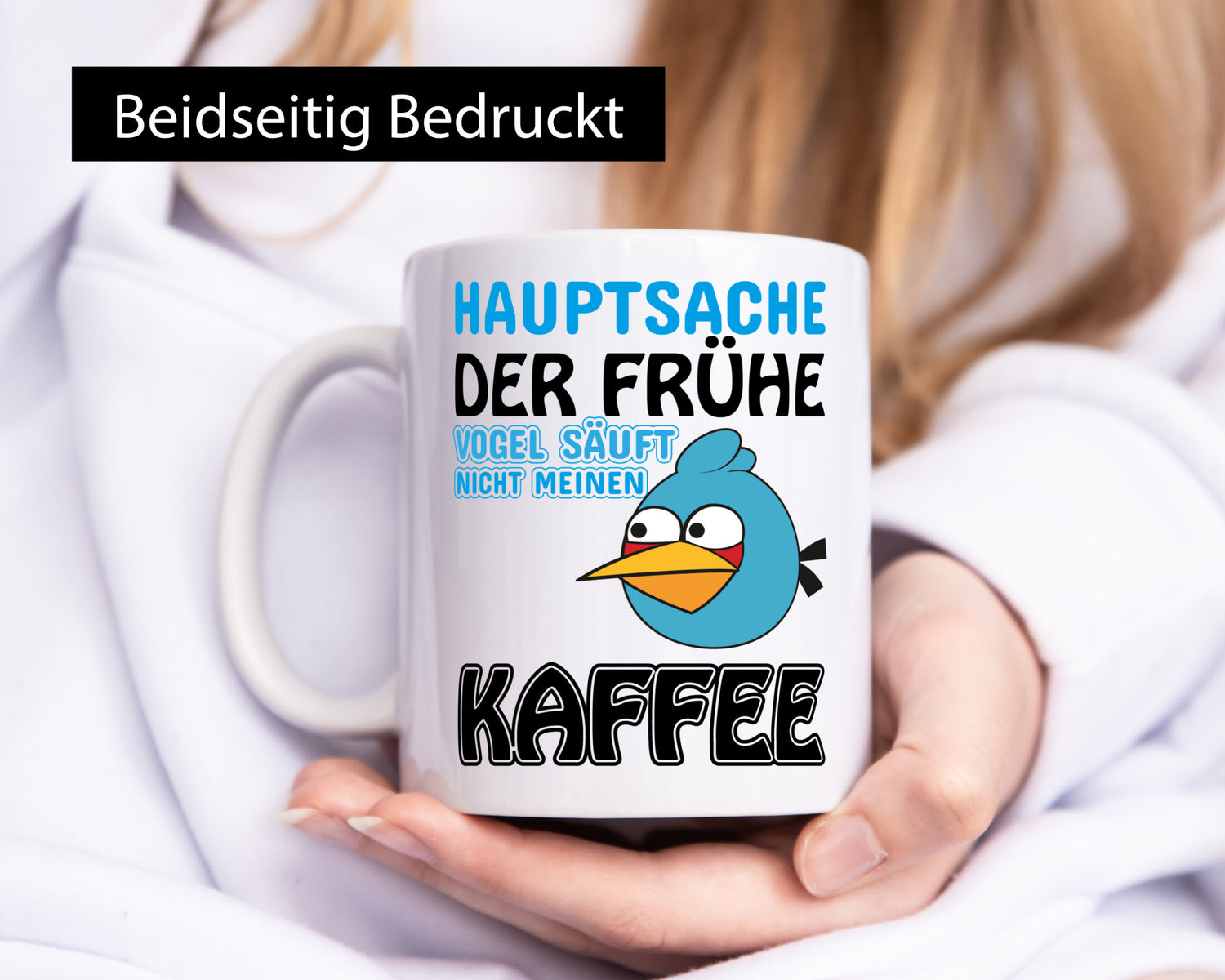 der frühe Vogel säuft nicht meinen Kaffee lustiger Spruch Geschenk Humor