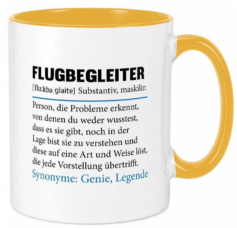 Flugbegleiter | Spruch Steward Flughafen Geschenk Humor Geschenkidee lustiger Tasse