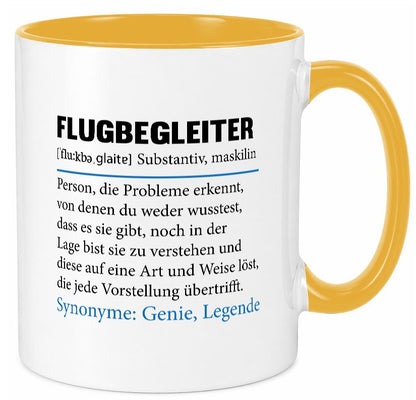 Flugbegleiter | Spruch Steward Flughafen Geschenk Humor Geschenkidee lustiger Tasse