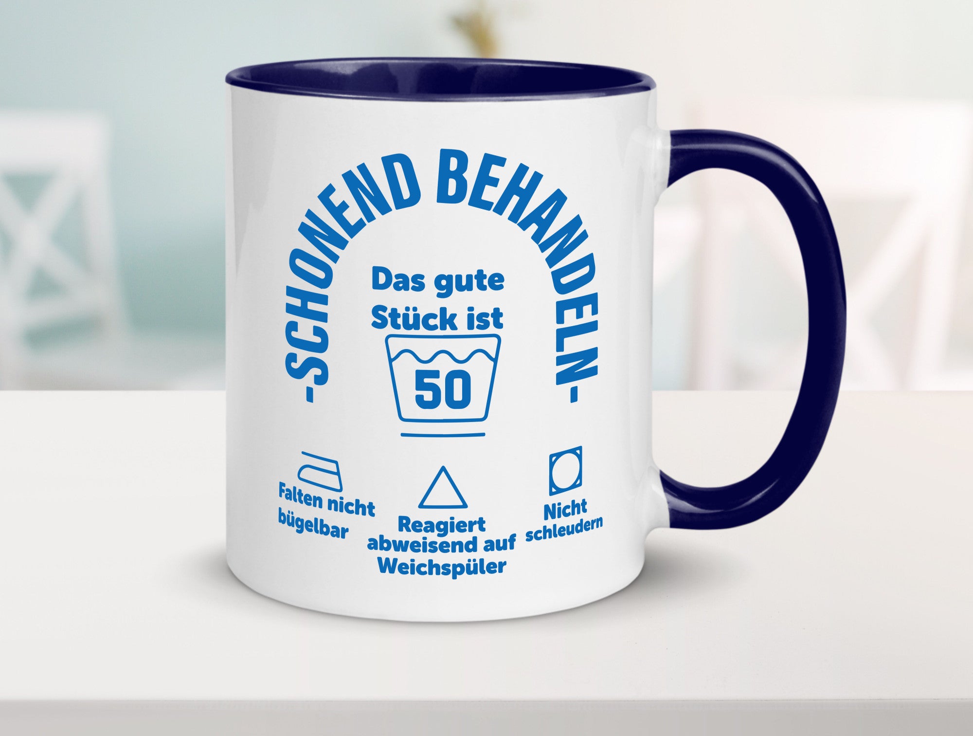 Schonend behandeln | 50 Geburtstag Humor Geschenkidee Tasse