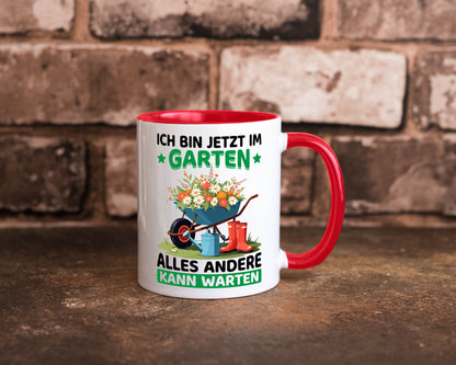 Im Garten alles andere kann warten | Gärtner Gartenarbeit Geschenk Arbeit