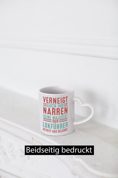 Verneigt euch: Lokführer | Zug Beruf Geschenkidee Arbeit Kollegen Büro Humor