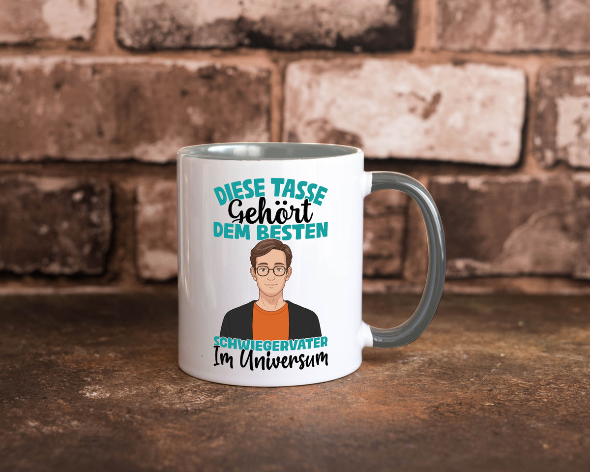 Im Universum: Schwiegervater |Schwiegersohn | Beziehung Geschenkidee Familie Tasse
