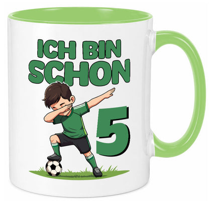 5. Geburtstag | 5 Jahre Fußballer lustiger Spruch Geschenk Geschenkidee Tasse