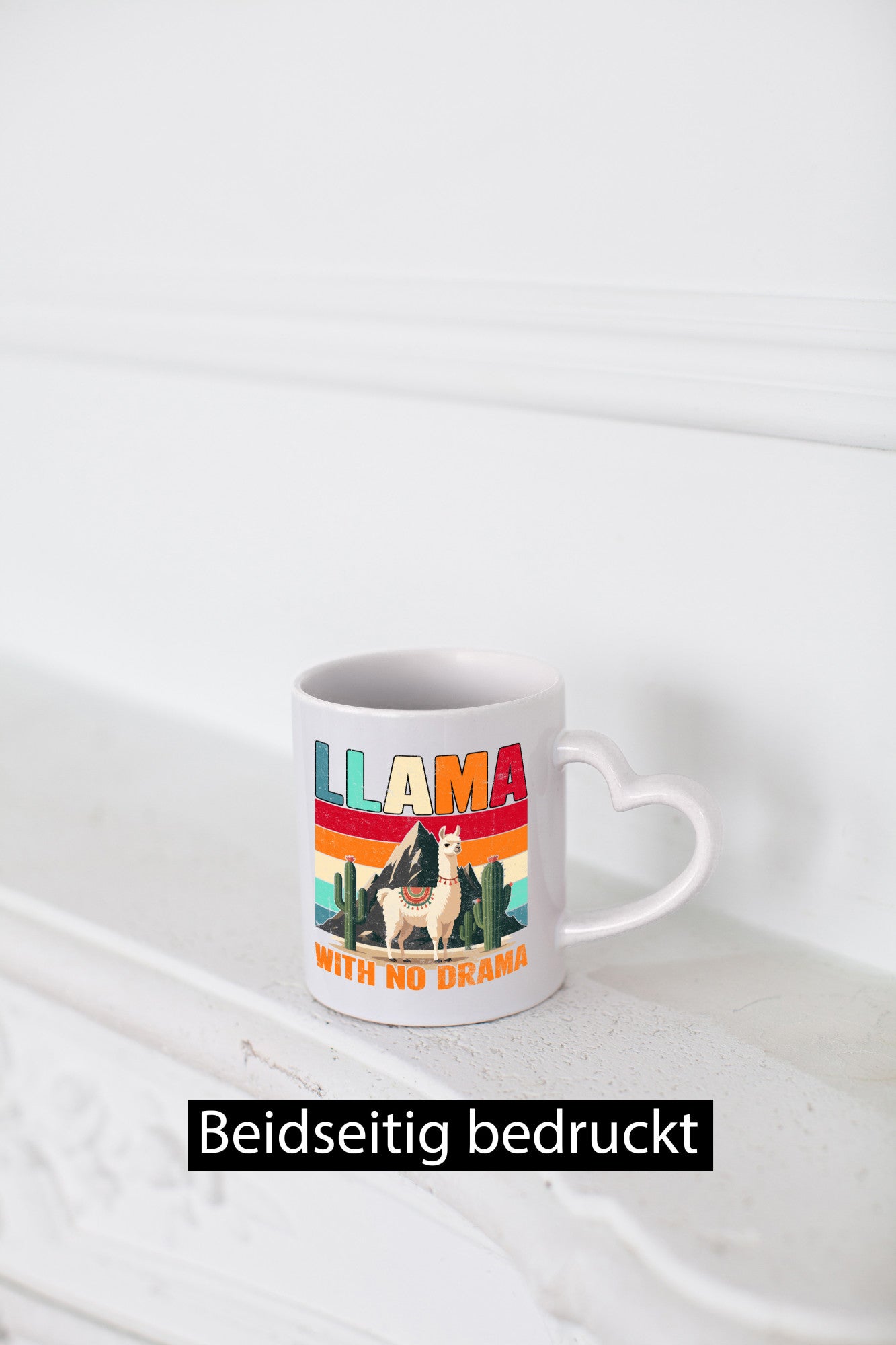 Llama with no Drama | Lama Geschenk Humor Geschenkidee lustiger Spruch Tasse