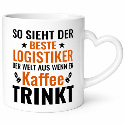 Kaffee trinkt: Logistiker | Beruf Logistik Geschenkidee Arbeit Kollegen Büro