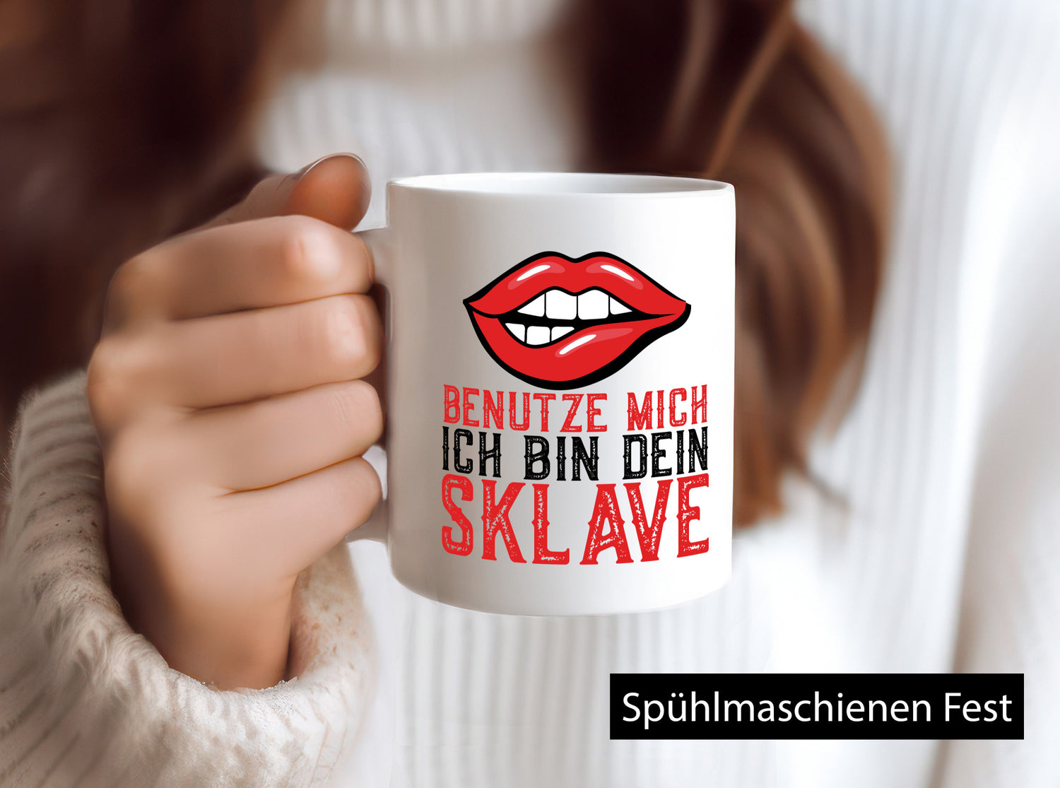 Benutze mich ich bin dein Sklave | Humor lustiger Spruch Geschenk Geschenkidee
