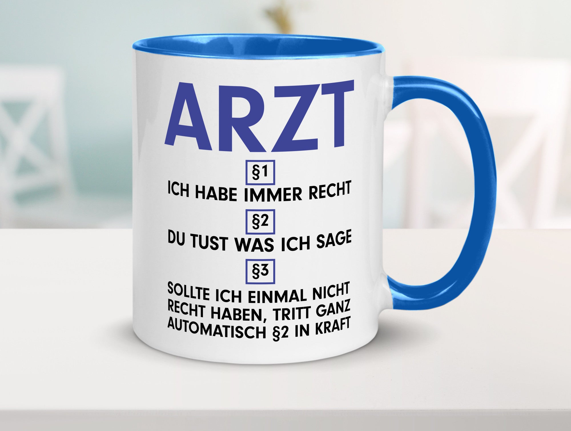Ich habe immer Recht Arzt | Medizin Doktor Facharzt v2 Humor Geschenkidee Tasse