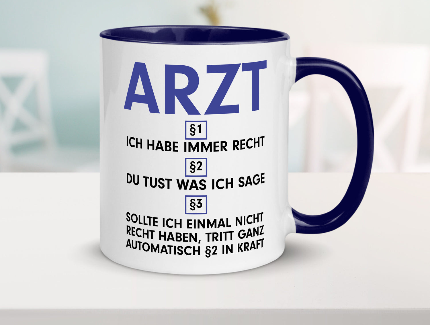 Ich habe immer Recht Arzt | Medizin Doktor Facharzt v2 Humor Geschenkidee Tasse