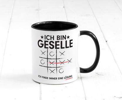 Löse Probleme: Geselle | Handwerker Humor Geschenkidee Tasse