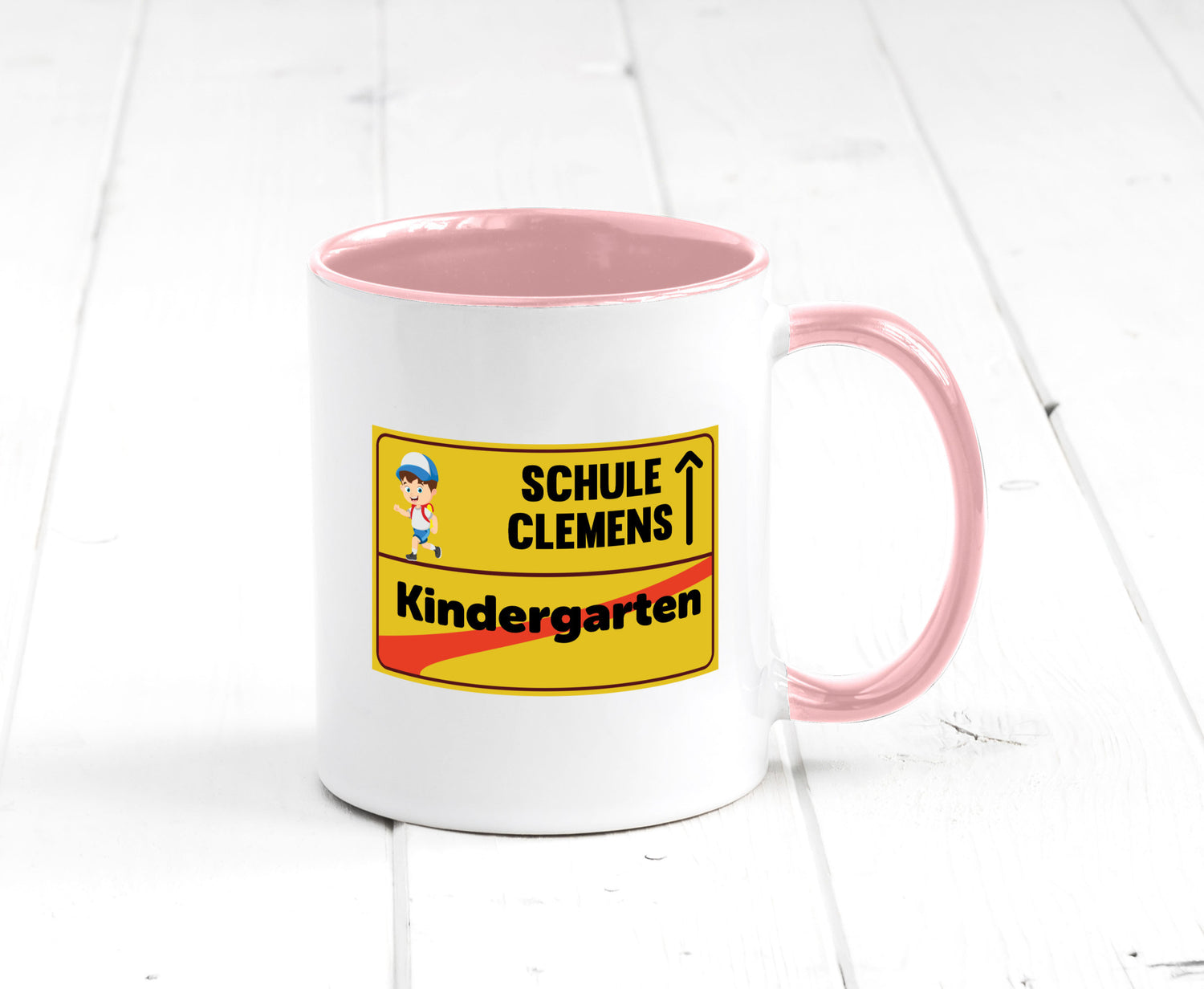 Bye Kindergarten | Schule Clemens Geschenkidee Humor Tasse