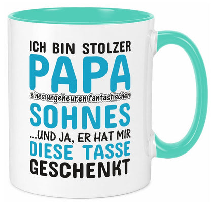 Stolzer Papa | Vater Tasse Fantastischer Sohn Humor Geschenk Familie