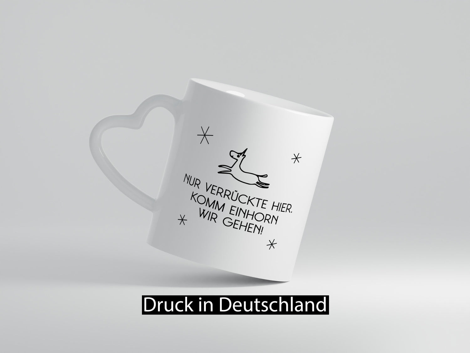 Nur verrückte hier | Einhorn lass uns gehen Geschenk Humor Geschenkidee