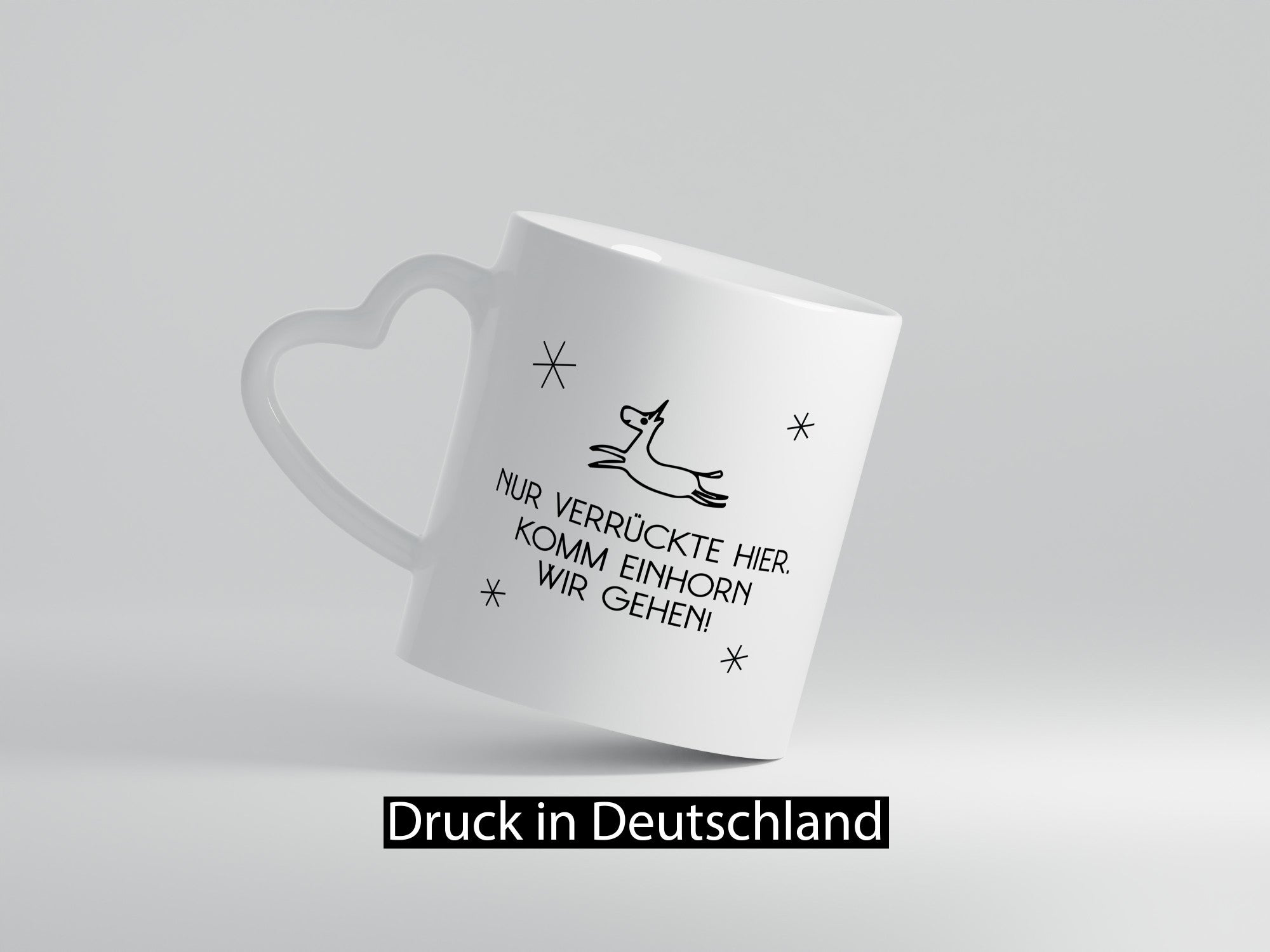 Nur verrückte hier | Einhorn lass uns gehen Geschenk Humor Geschenkidee