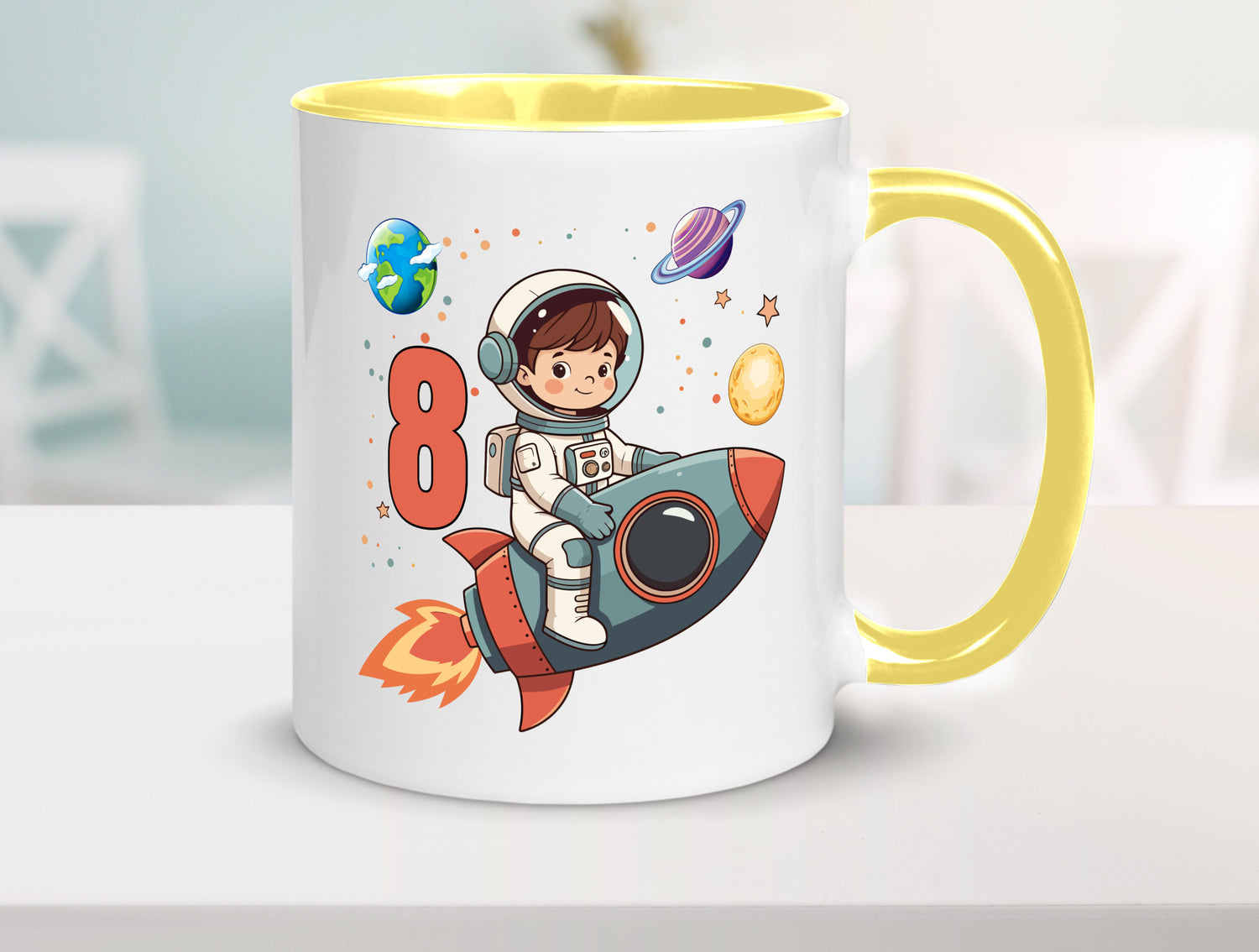 8. Geburtstag | 8 Jahre Astronaut Weltraum Humor Geschenkidee Tasse