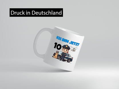 10. Geburtstag | 10 Jahre Polizei Kind Polizeiauto lustig Geschenkidee Geschenk