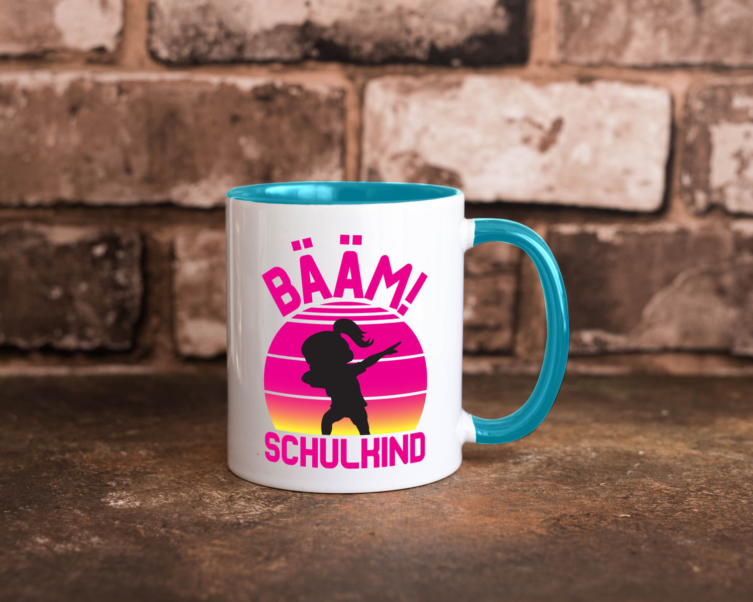Bääm Schulkind | Einschuldung Schulanfang Geschenkidee Humor Tasse