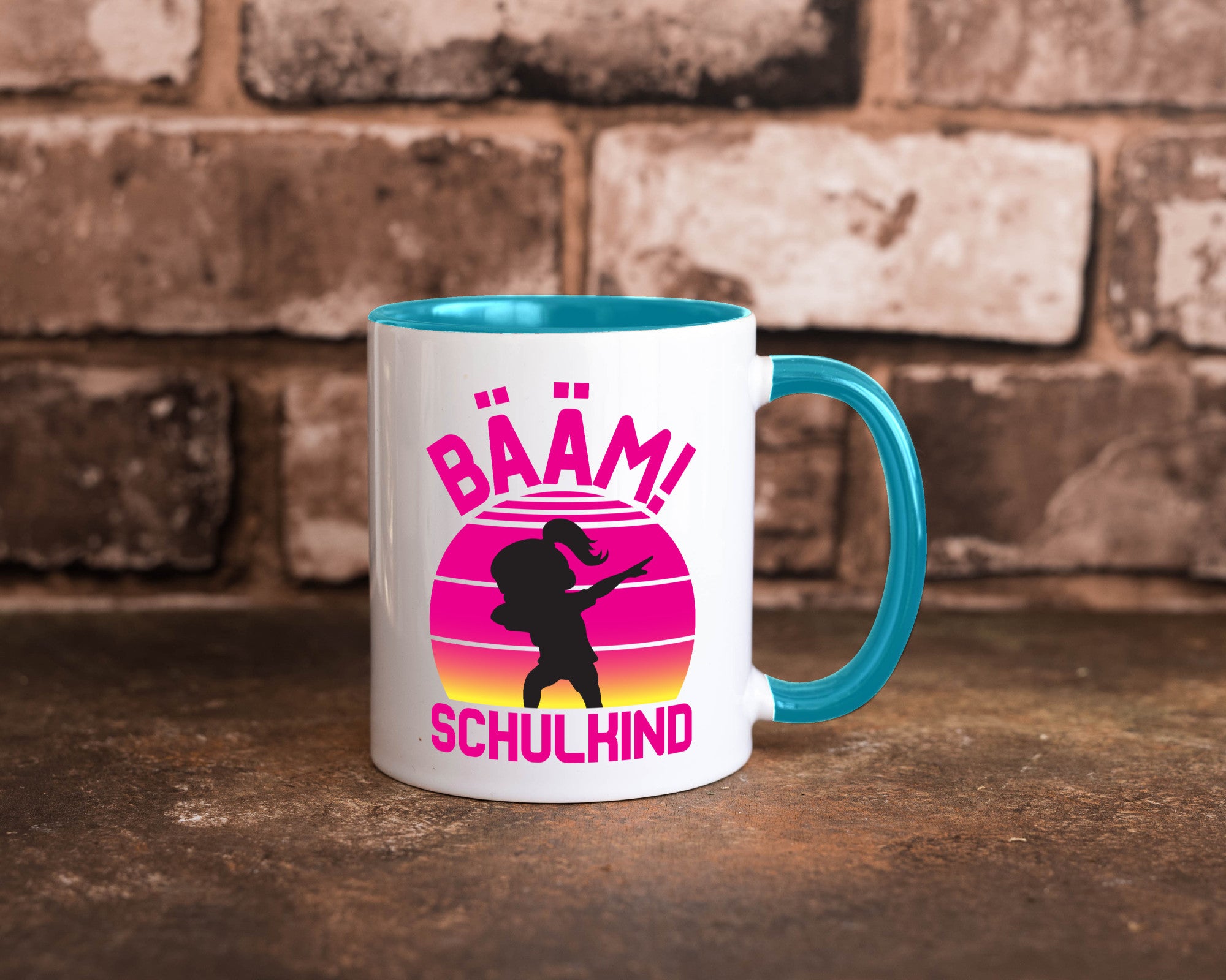 Bääm Schulkind | Einschuldung Schulanfang Geschenkidee Humor Tasse
