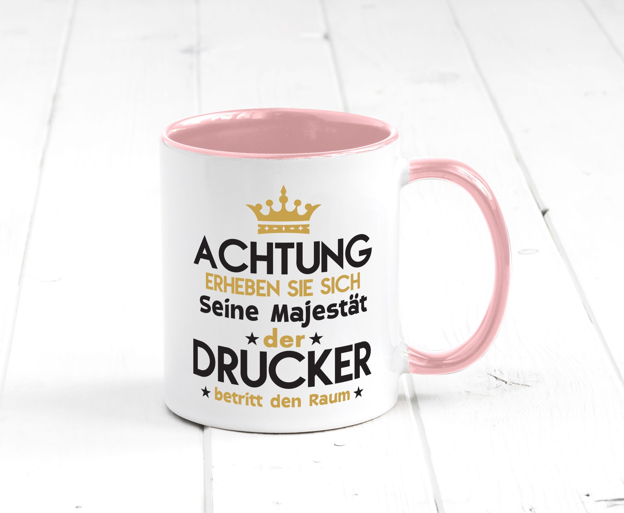 Seine Majestät Drucker | Druckerei Print Medien Geschenkidee Humor Tasse