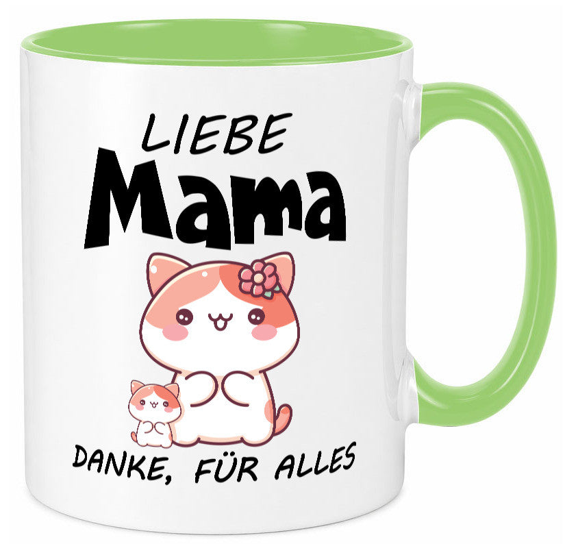 Liebe Mama Danke, für alles | Muttertag Beste Geschenk Familie Geschenkidee Tasse
