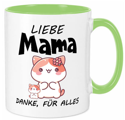 Liebe Mama Danke, für alles | Muttertag Beste Geschenk Familie Geschenkidee Tasse