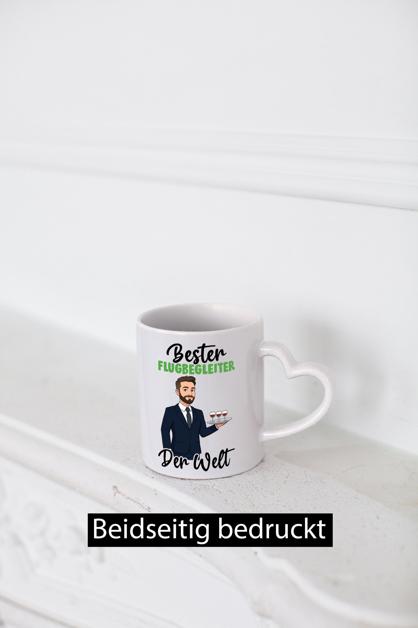 Bester Flugbegleiter | Steward Flughafen v2 Lustig Humor Geschenkidee Geschenk