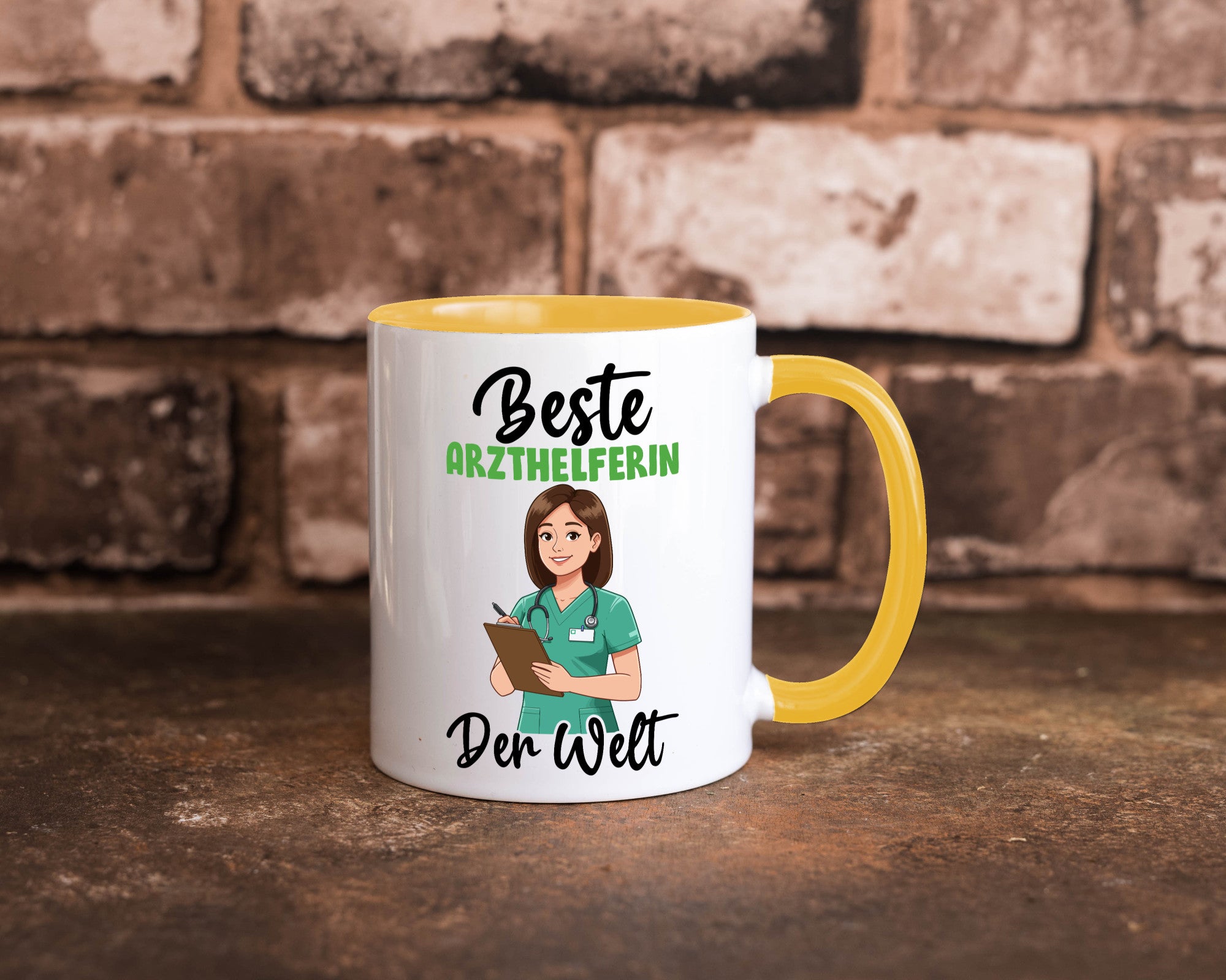Beste Arzthelferin | Fachangestellte Medizin v2 Geschenkidee Humor Tasse