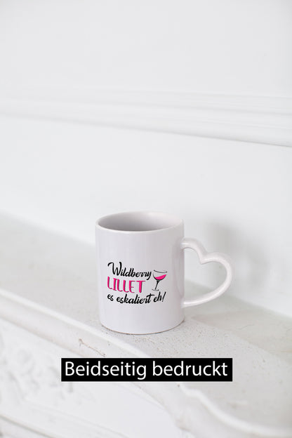 Wildberry Lillet, es eskaliert eh! | Glas Geschenk Humor Geschenkidee lustige