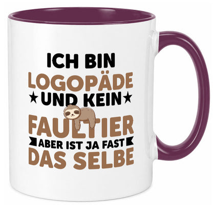 Ich bin kein Faultier: Logopäde | Sprachtherapie v2 Humor Tierliebhaber