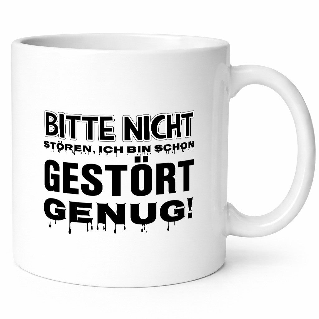 Ich bin schon gestört lustiger Spruch Geschenk Humor Geschenkidee Tasse