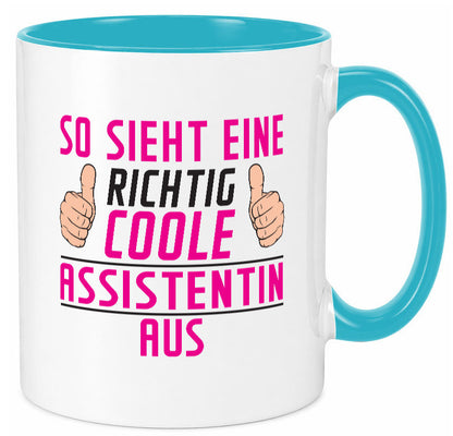 Richtig Coole Assistentin | Assistenz Hilfskraft lustig Humor Geschenkidee