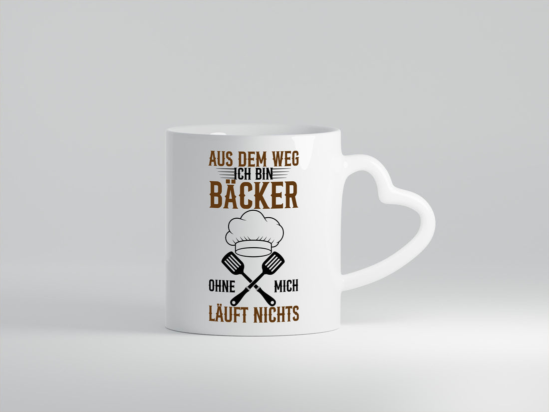 Ich bin Bäcker ohne mich läuft nichts Geschenkidee Humor Tasse