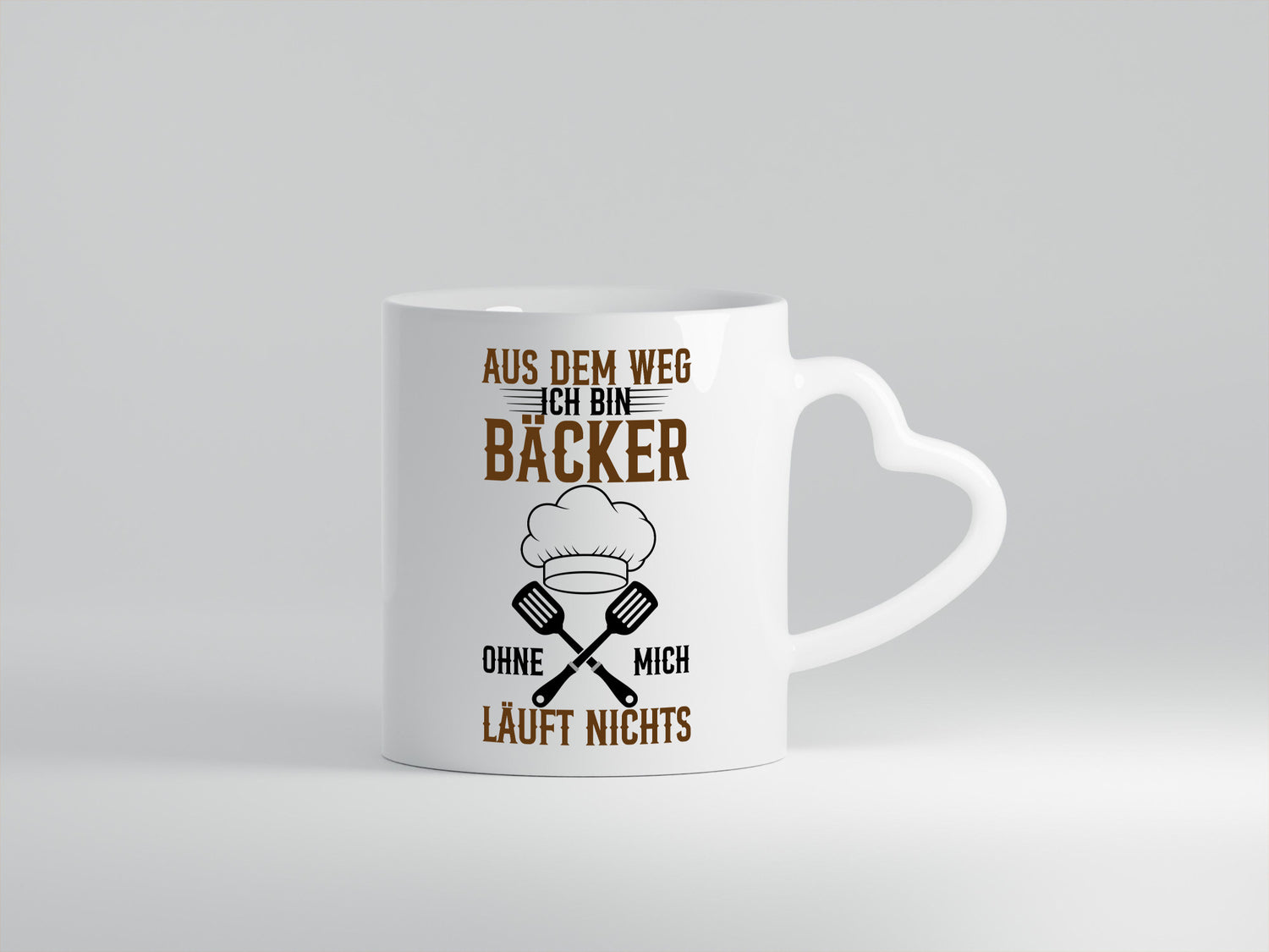 Ich bin Bäcker ohne mich läuft nichts Geschenkidee Humor Tasse