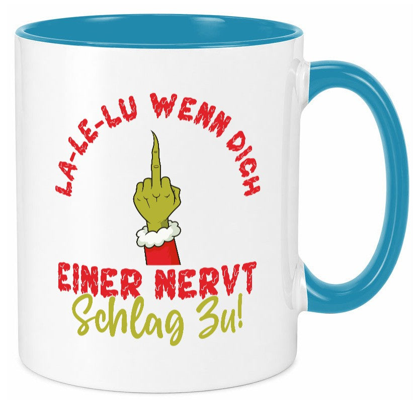 La Le Lu | Weihnachten Weihnachtsmuffel Lichter vl4 lustig Humor Geschenkidee Tasse