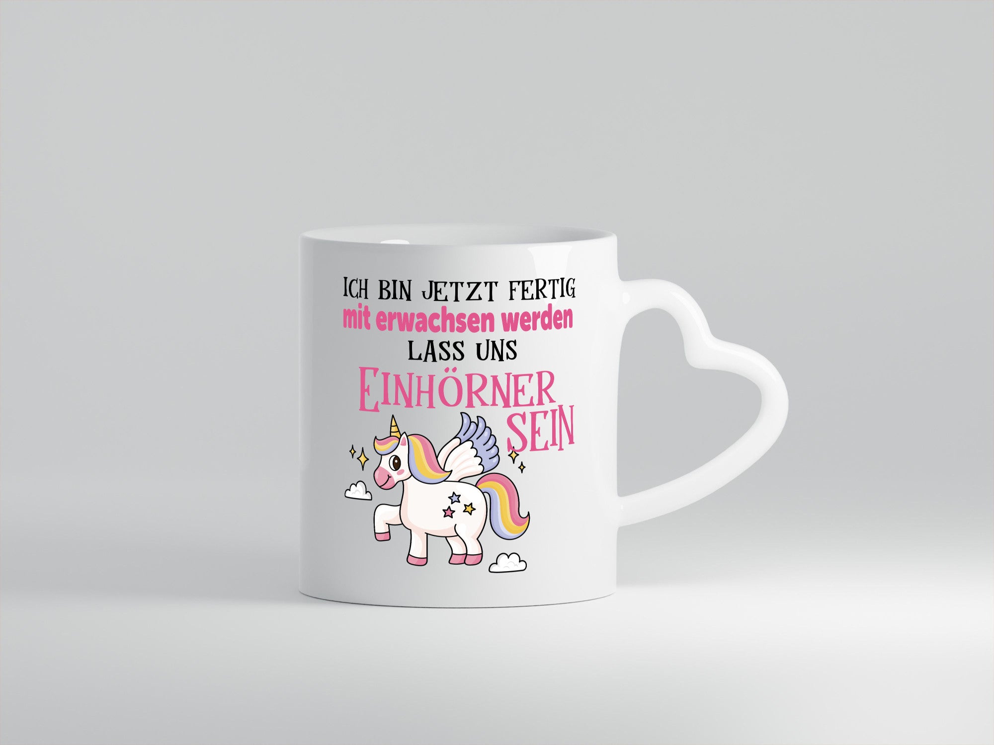 Bin erwachsen jetzt, lass uns ein einhorn sein Humor Geschenkidee Tasse
