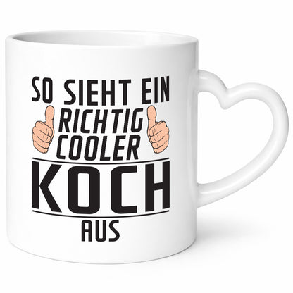 Richtig Cooler Koch | Chefkoch Humor Arbeit Kollegen Büro Geschenkidee Tasse