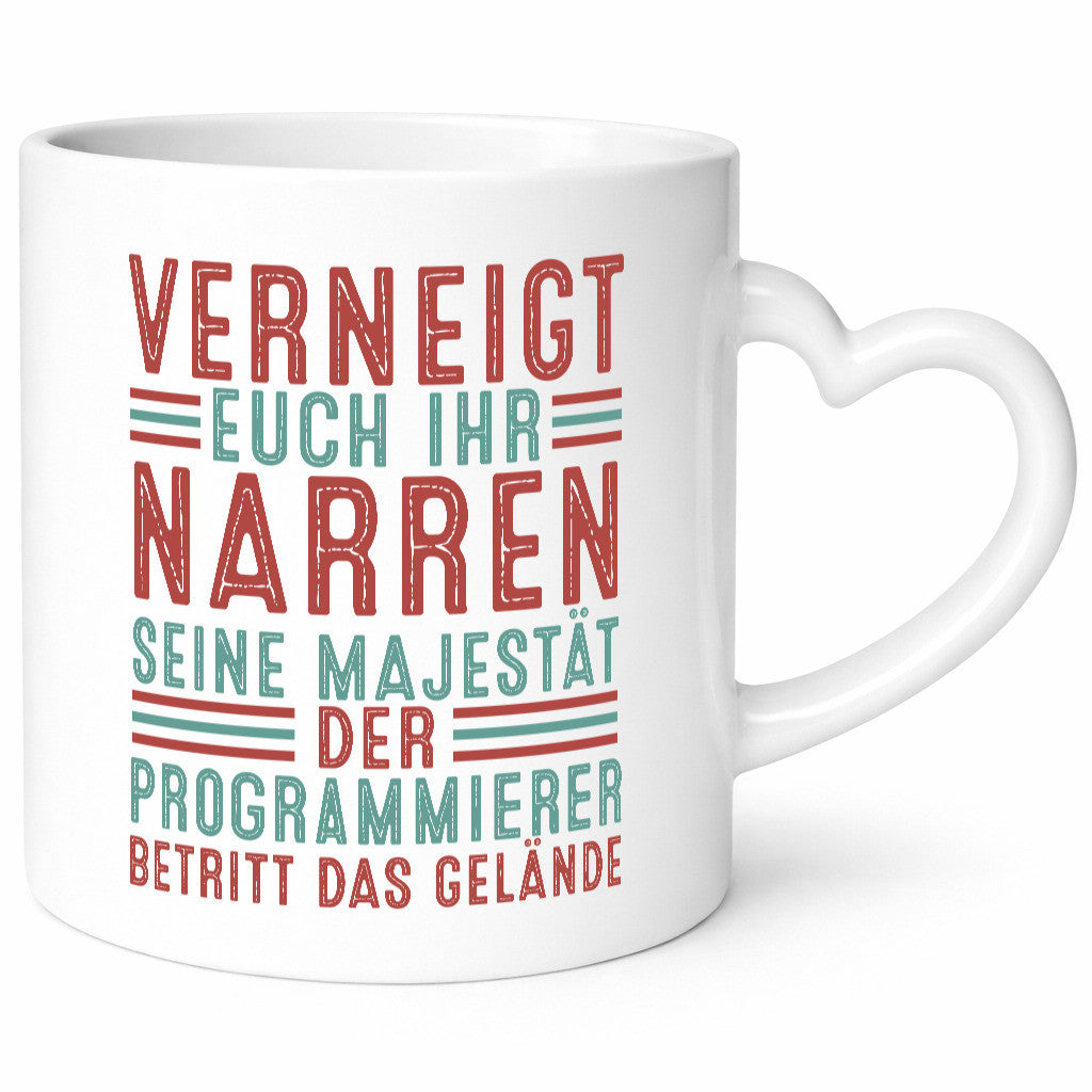 Verneigt euch: Programmierer | Software Entwickler Geschenkidee Humor Tasse