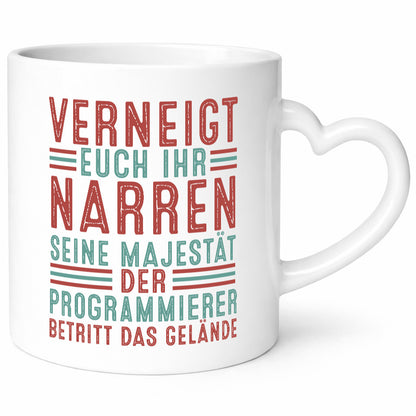 Verneigt euch: Programmierer | Software Entwickler Geschenkidee Humor Tasse