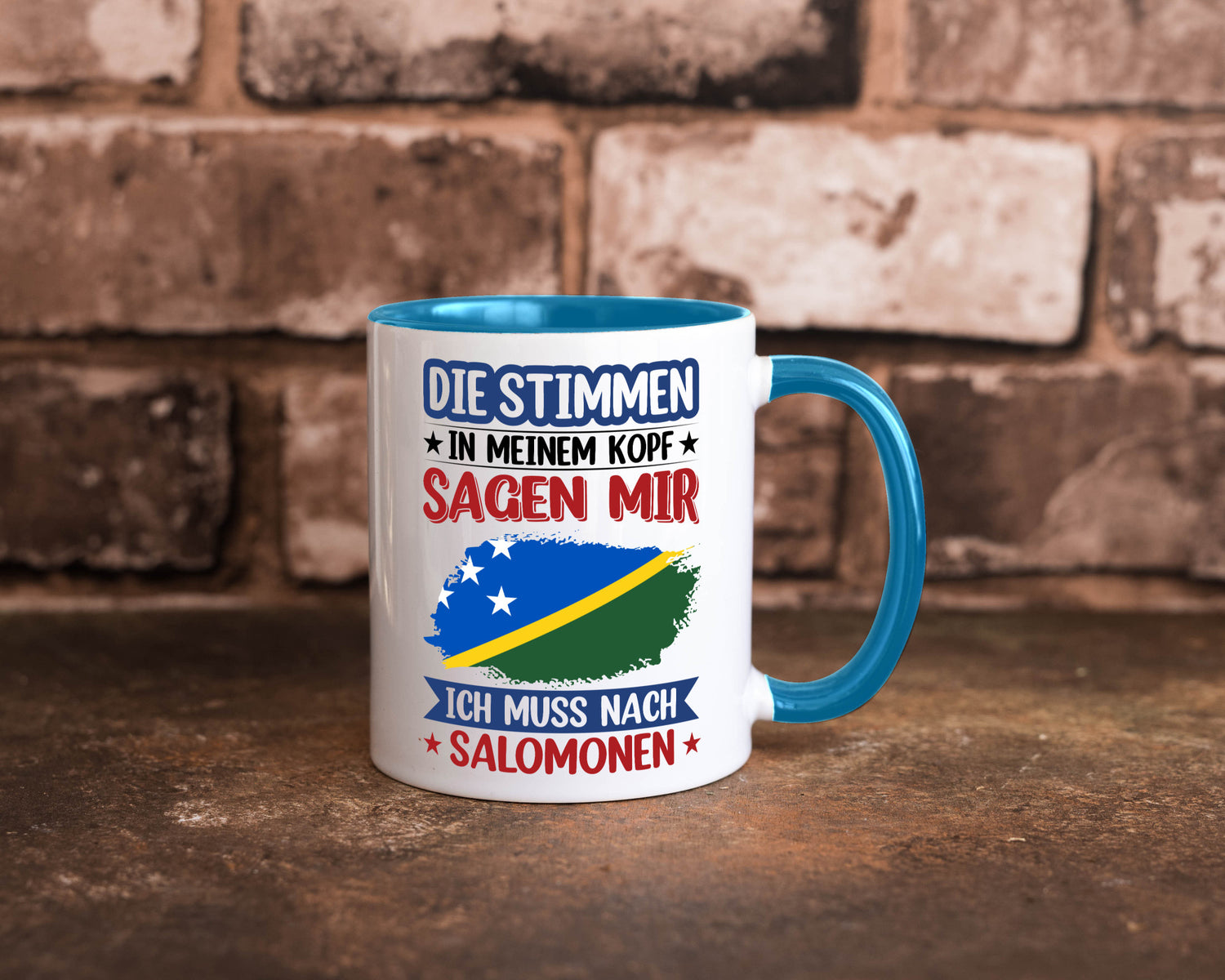 Salomonen | Urlaub Stimmen in meinem Kopf Traumland v2 Humor Geschenkidee Tasse