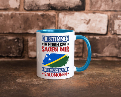 Salomonen | Urlaub Stimmen in meinem Kopf Traumland v2 Humor Geschenkidee Tasse