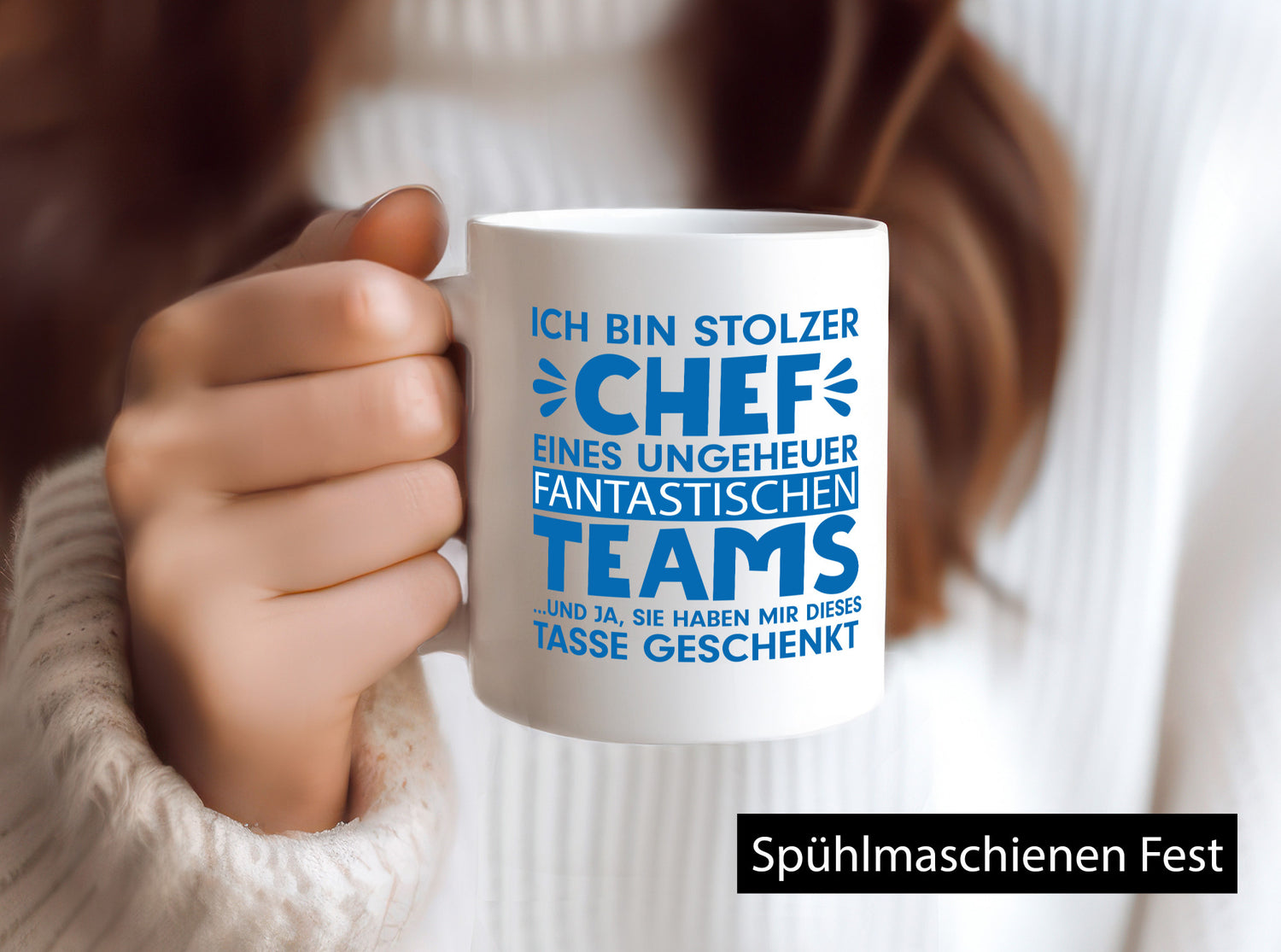 Stolzer Chef | Vorgesetzter Tasse fantastisches Team lustiger Spruch Geschenk