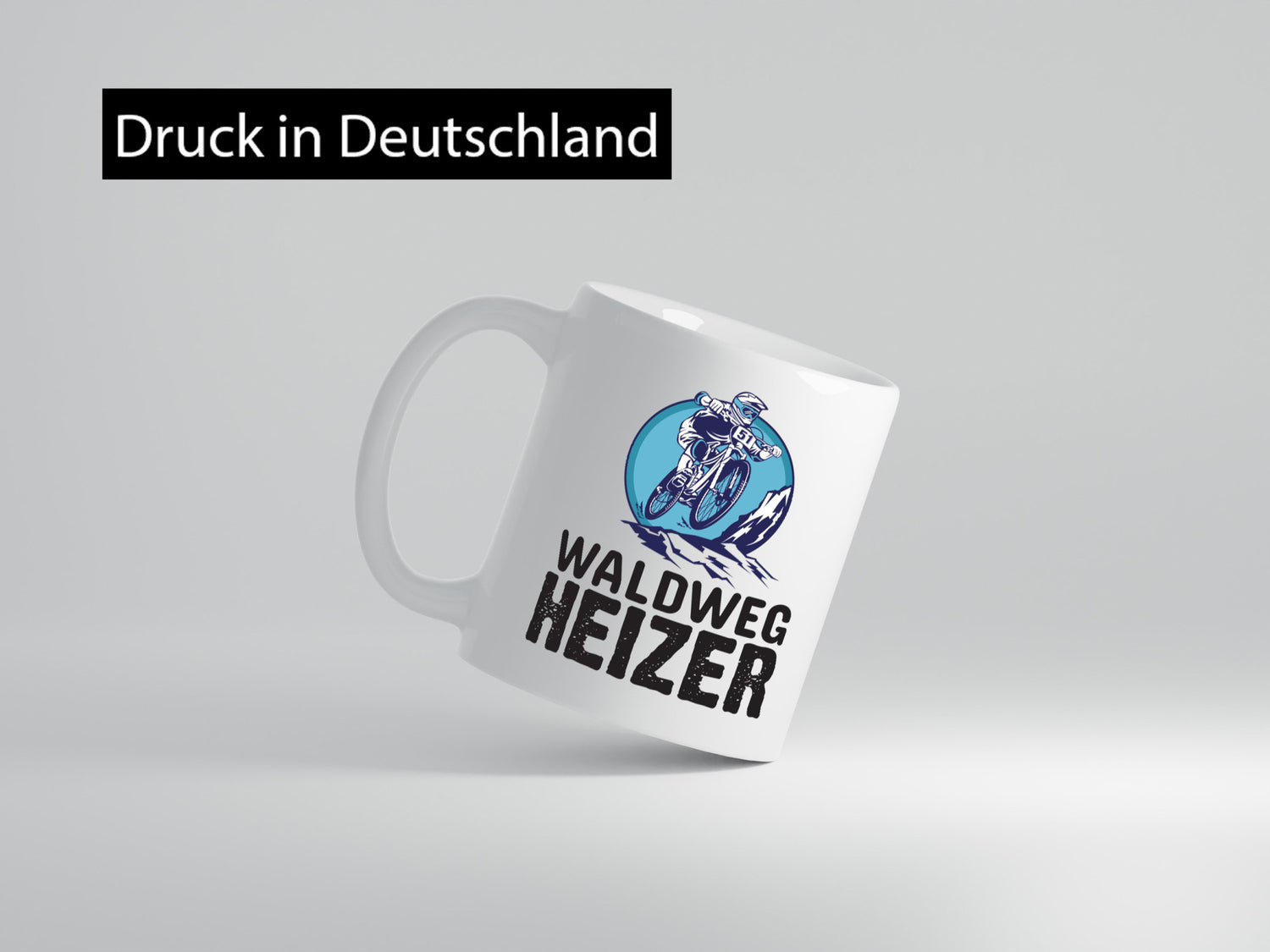 Waldweg Heizer | Mountainbike Tasse Mountainbiker Geschenk Humor Geschenkidee