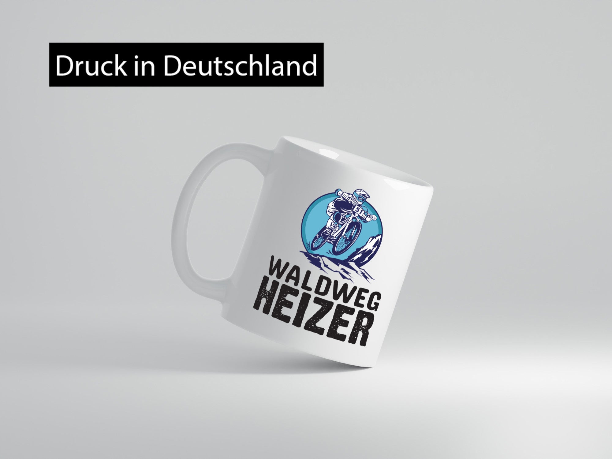 Waldweg Heizer | Mountainbike Tasse Mountainbiker Geschenk Humor Geschenkidee