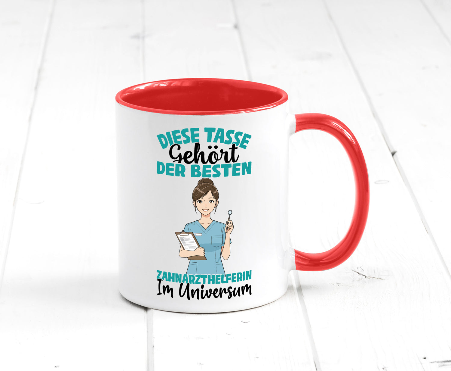 Im Universum: Zahnarzthelferin | Zahnmedizin Humor Geschenkidee Tasse