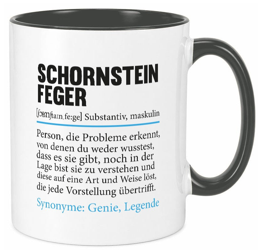 Schornsteinfeger | Kaminkehrer Handwerk Beruf Geschenk Arbeit Kollegen Büro Tasse