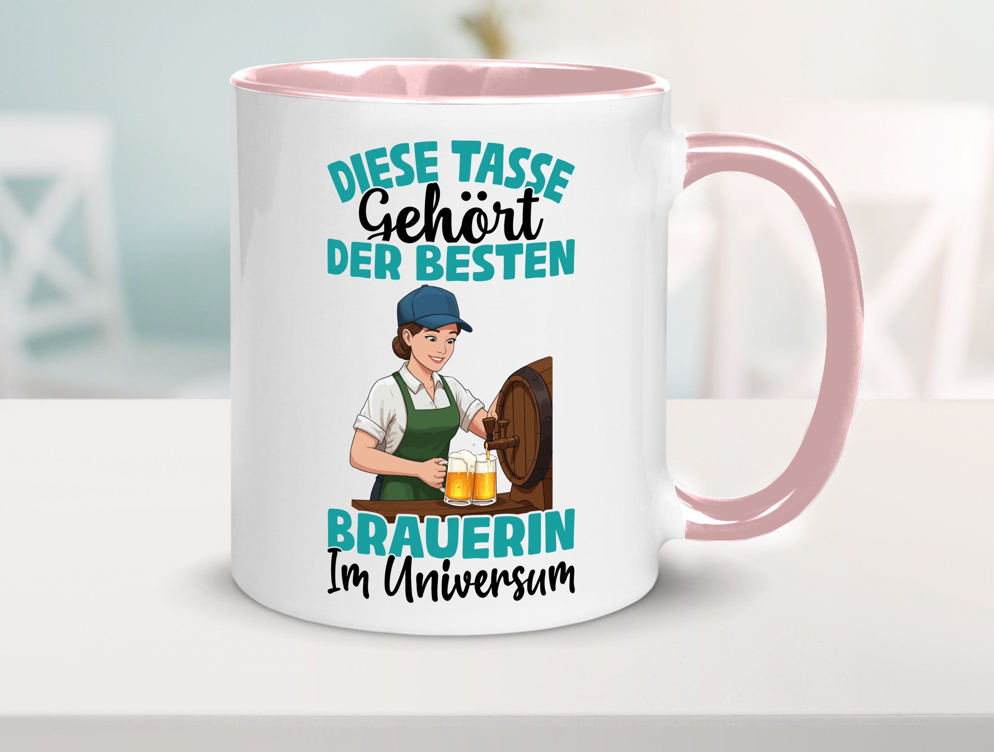 Im Universum: Brauerin | Bier Brauerei lustiger Spruch Geschenk Humor