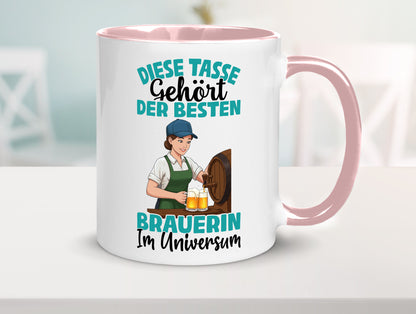 Im Universum: Brauerin | Bier Brauerei lustiger Spruch Geschenk Humor