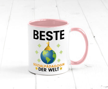 Welt Beste Sozialpädagogin | Humor Pädagogin Geschenkidee Tasse